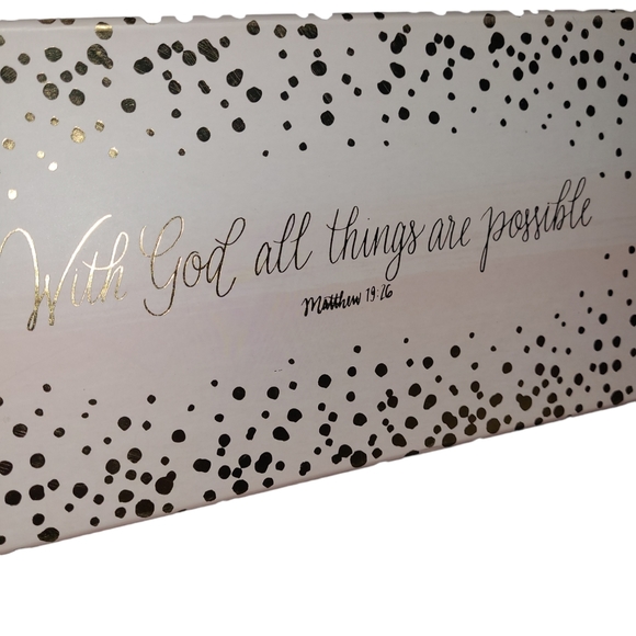 💕NEW WITH GOD ALL THINGS ARE POSSIBLE STORAGE BOX💕 - Picture 7 of 8